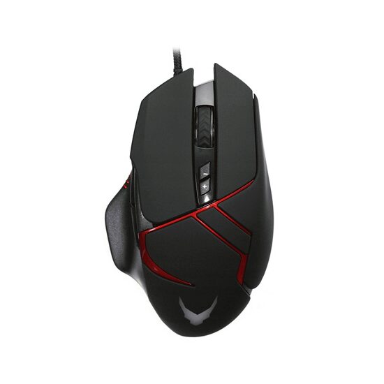 Mouse gaming cu fir, lumina led, 6 butoane, Rezoluție 1200/1600/2000/3200 dpi, USB 2.0