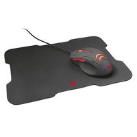 Set Mouse gaming cu fir si Mousepad, lumina led, 7 butoane, Rezoluție 3200 dpi, USB 2.0