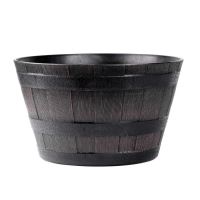 Ghiveci decorativ, Strend Pro Woodeff 840, efect lemn de teak, 39x28 cm