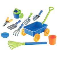 Set 9 jucarii pentru plaja si nisip, Strend Pro, carucior, unelte, stropitoare