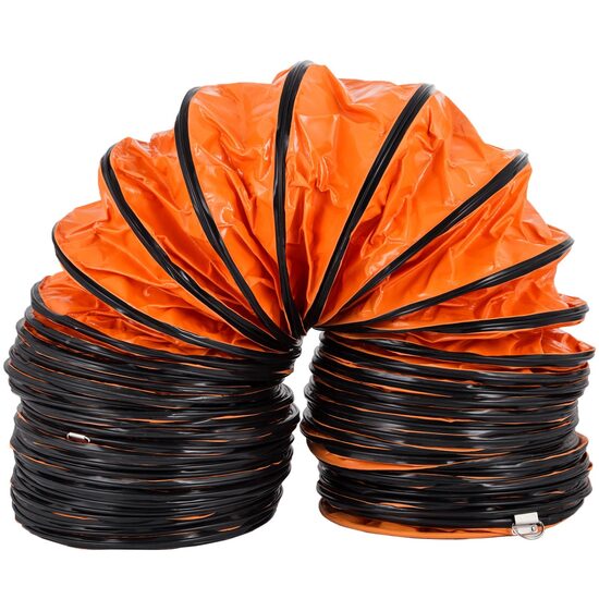 Tubulatura flexibila pentru evacuare aer, Lungime 7.6 m, diametru 25.4 cm, acoperire anti-explozie, impermeabil