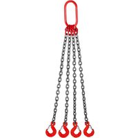 Lant ridicare greutati cu 4 brate, Capacitate 4 tone, Lungime 1 m, G80 Mn