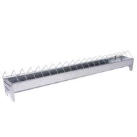 Hranitoare liniara din metal Strend Pro Zn, 100 cm pentru pui 