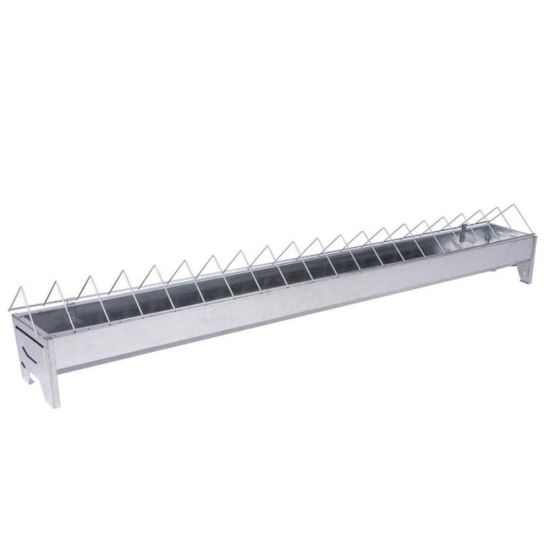Hranitoare liniara din metal Strend Pro Zn, 100 cm pentru pui 