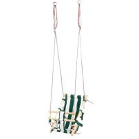 Leagan pentru copii, Strend Pro Fumiko Green, maxim 70 Kg, sfoara, lemn si bumbac