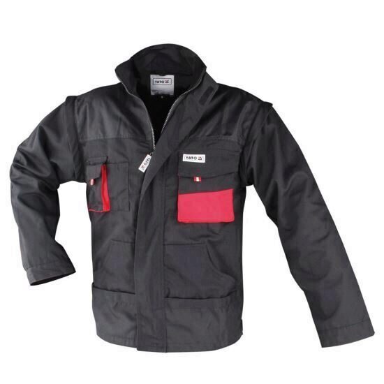 Jacheta de lucru Yato YT-8024, marimea 2XL, maneci detasabile, negru
