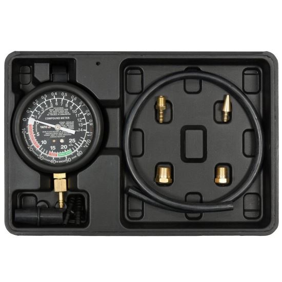 Scule pentru vacuum si compresie injectoare Yato YT-73050, 9 buc, valiza