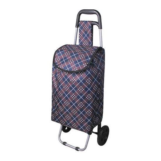 Carucior de cumparaturi Strend Pro Markus, PE/PVC, EVA, max 25 kg, dimensiune 35x30x94 cm