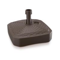 Suport pentru umbrela Strend Pro MPKR, PVC, maro, 10-26 mm, 12 litri, 390x390x130 mm