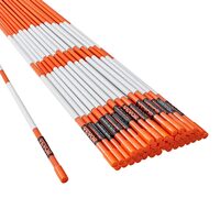 Set 50 tarusi marcaj pentru sosea Vevor Reflectorizant, Inaltime 121.5 cm, fibra de sticla