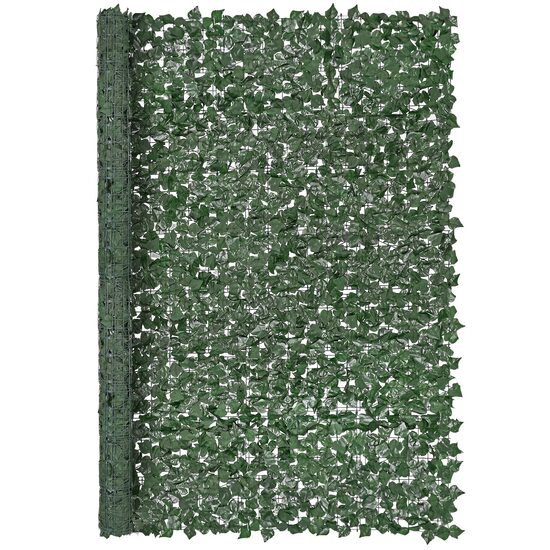 Gard iedera artificiala pentru intimitate, Vevor 1830 x 2440 mm, Verde, rezistent UV, cu panza in spate