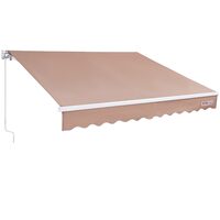 Copertina retractabila, 305 x 243 x 150 cm, Bej, UV 80, densitate 280 g/mp