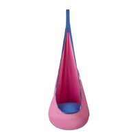 Hamac pentru copii, Roz, max 54 kg, ø70x70x160 cm, Lumini led in 4 culori, accesorii prindere