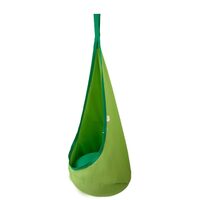 Hamac pentru copii, Verde, max 54 kg, ø70x70x160 cm, Lumini led in 4 culori, accesorii prindere