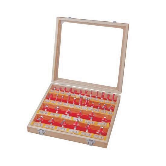 Set freze profilate pentru lemn 35 buc, ax 8 mm, Raider 