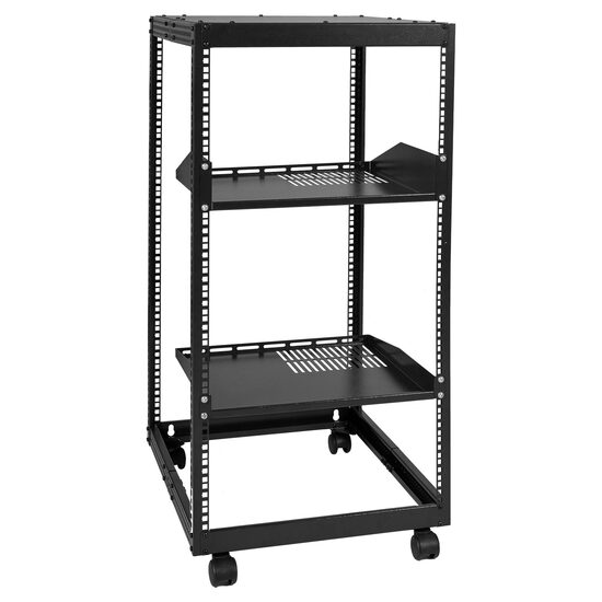 Rack metalic de podea, Vevor 20U, 58 x 510 x 982 mm, Adancime reglabila 23-40 inch