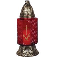 Candela Bolsius Red, Inaltime 24 cm, timp ardere maxim 28 ore, sticla