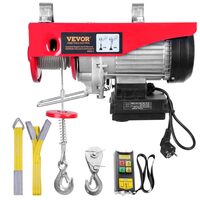 Electropalan Vevor 510 W, Telecomanda WiFi, Inaltime max de ridicare 6/12 m, viteza 10 m/min, capacitate 125 / 250 kg