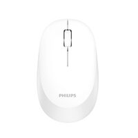 Mouse wireless, Philips Wireless, Alb, 1600 DPI, 2.4 Hz