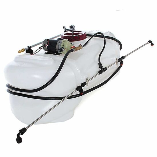Pompa electrica de stropit pentru remorca tractor, Geo Tech 100 litri, 12 V, Furtun 5 m, fara baterie, 13 l/min