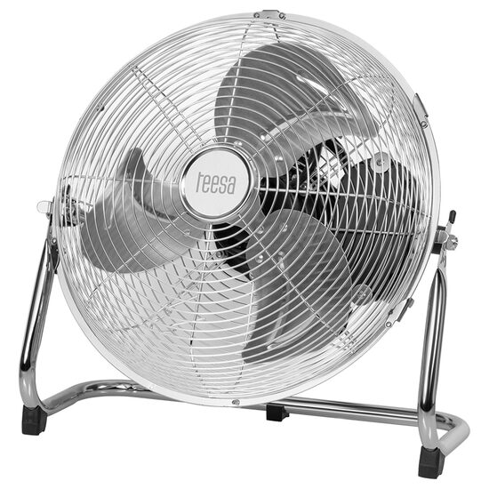Ventilator de podea Teesa 30 cm, Metalic, 3 viteze, 50 W