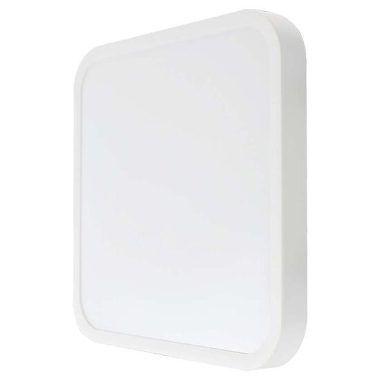 Plafoniera led cu senzor de miscare, patrata, Interior/Exterior IP44, 4000K, 3820 lm, 30 W, dimensiune 420 x 420 x 65 mm, Alba