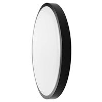 Plafoniera led cu senzor de miscare, Interior/Exterior IP44, 4000K, 3820 lm, 30 W, dimensiune 420 x 65 mm, Negru
