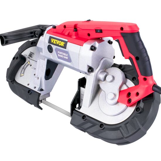 Fierastrau circular cu banda Vevor 1100 W, portabil, adancime max 127 mm, 6 trepte de viteze