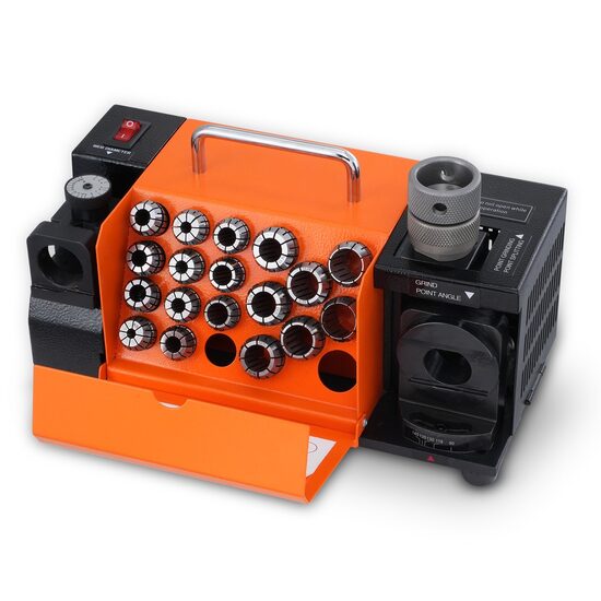 Ascutitor pentru burghie, diametru 3-20 mm, Unghiul punctului reglabil 95° - 135°, putere 120 W