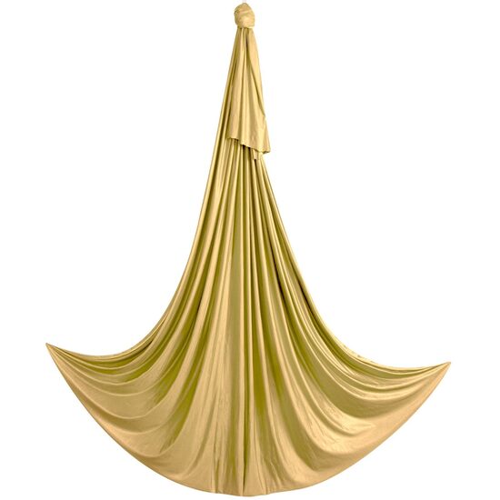 Hamac pentru yoga, dimensiuni 4 x 2.8 m, capacitate 1000 kg, 100 g/m², Auriu