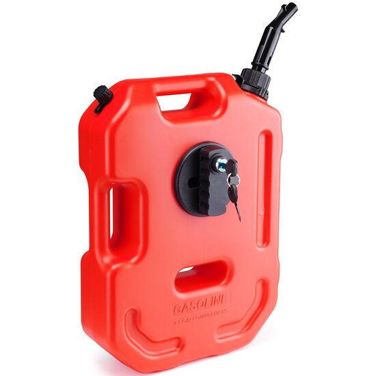 Canistra combustibil 10 l, pentru motociclete, ATV-uri, SUV, dimensiune 330 x 100 x 475 mm, cheie inchidere