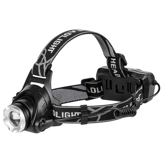 Lanterna de cap, 10 W, 300 lm, Aluminiu / ABS, Acumulator 1.5 Ah, distanta 200 m