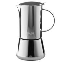 Cafetiera pentru esspreso, 620 ml, Otel argintiu, 16 x 12 x 23.3 cm 