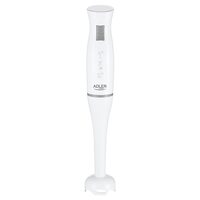 Blender de mana, Alb, 200 W, Lame oțel inoxidabil