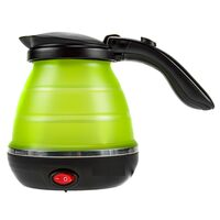 Fierbator electric de voiaj, pliabil, Putere 750 W, Silicon, capacitate 0.5 l, Verde