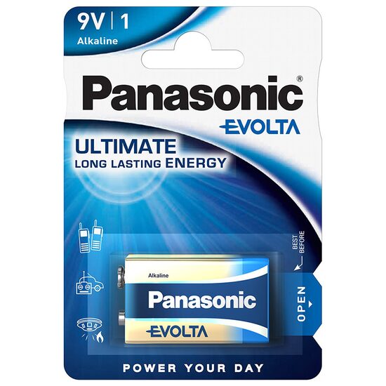 Baterie 9 V, Panasonic Evolta, 6LR61