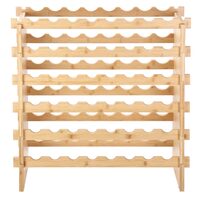 Raft pentru 48 de sticle de vin, Vivatechnix Modular, 765 x 775 x 250 mm, Lemn bambus