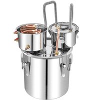 Cazan pentru distilat alcool, Inox si Cupru, Capacitate 50 l