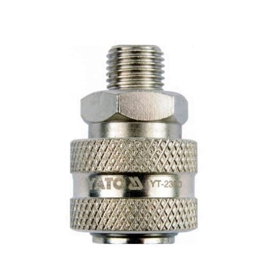 Mufa rapida pentru pistol pneumatic 1/4", cu filet exterior Yato YT-2390, mama