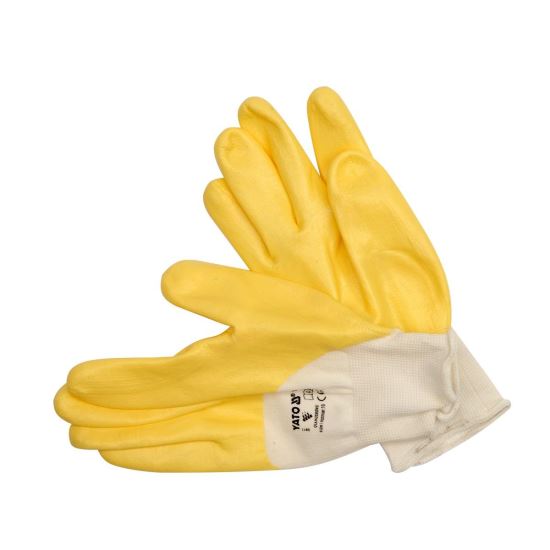 Manusi de lucru Yato YT-7480, nylon cu protectie nitril, marimea M