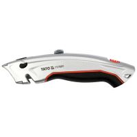 Cutter cu lama trapezoidala YT-75201, 61x33x0.5 mm