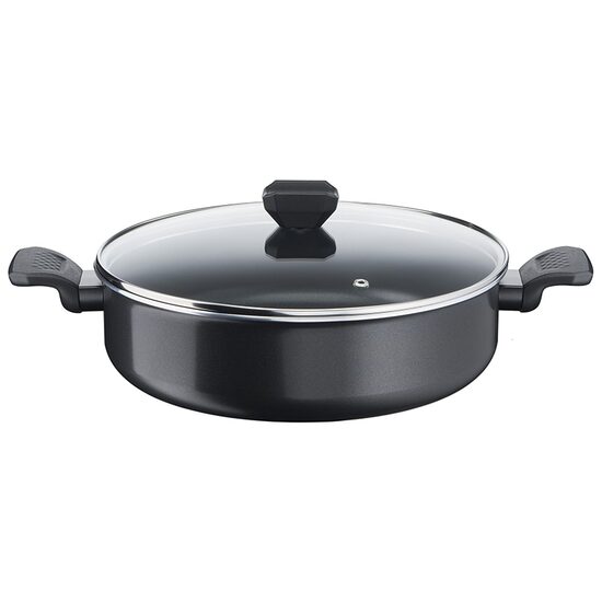 Cratita cu capac, anti-aderenta, Tefal Titanium, diametru 28 cm, capacitate 5 l