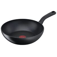 Tigaie anti-aderenta Tefal Wok, diametru 28 cm, invelis titan