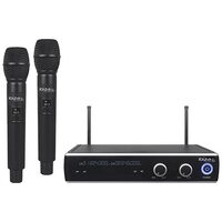 Statie cu 2 microfoane wireless, Receptor dual UHF cu frecvențe fixe
