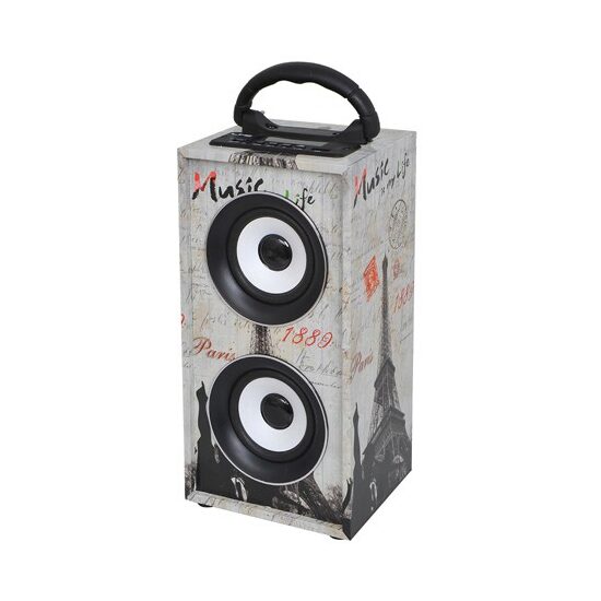 Boxa portabila 12W, USB/BT/SD/FM/AUX, 137 x 117 x 265mm