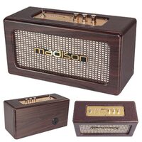 Boxa portabila cu Bluetooth, Vintage USB/MP3, 2x10W, 325x140x180mm