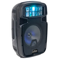 Boxa portabila iluminata LED, 40W RMS, USB/SD/BT/FM, 235x210x385 mm