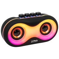 Boxa portabila iluminata led, 2x7W Bluetooth, USB, microSD & AUX, 196x67x103mm