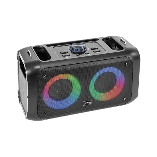Boxa portabila iluminata led, 100W Bluetooth, USB, microSD & AUX, 335x150x190mm