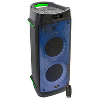 Boxa portabila iluminata led, 300W Bluetooth, USB, microSD & AUX, 269x290x626mm